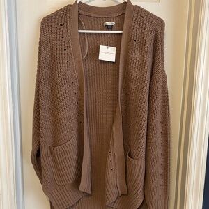 American Eagle Outfitters Women's Tan Cardigan